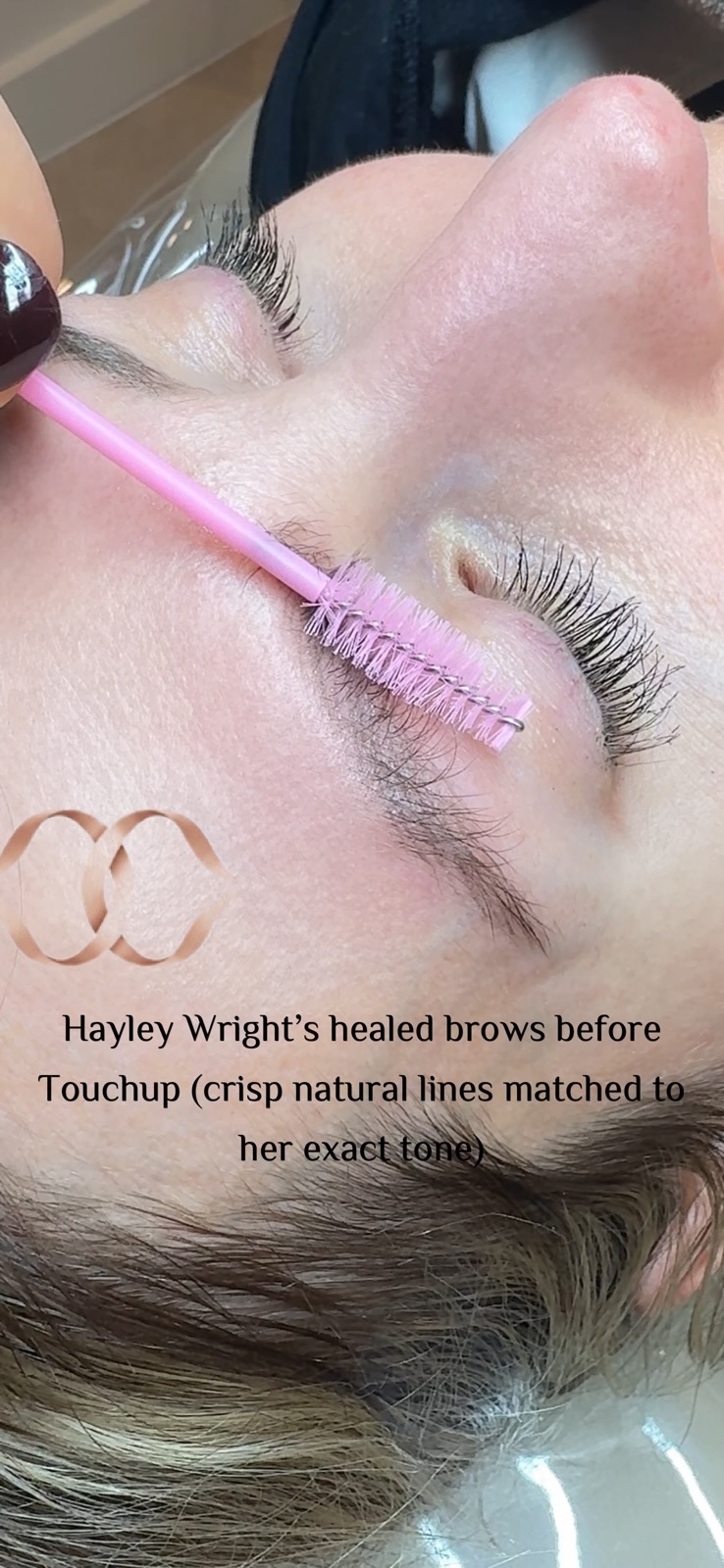 Hayley Wright healed brows at Maison Montclair